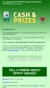 email newsletter - Tippity Cricket